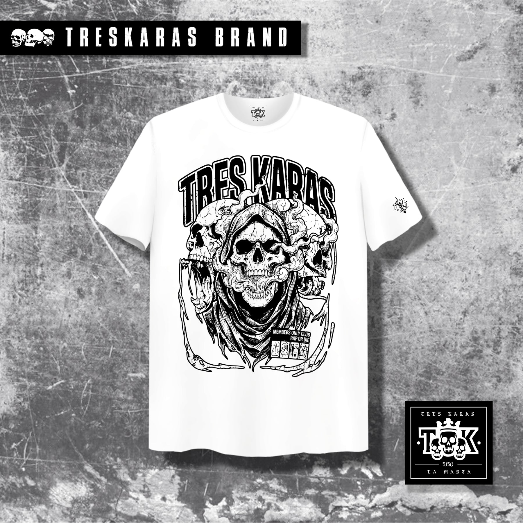 TK Grim Reaper White (Front Only)